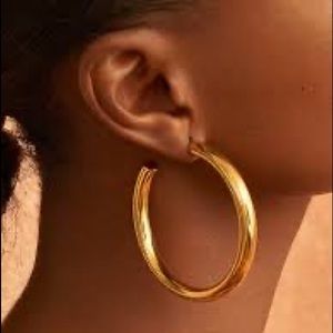 OMA the label gold big hoop earrings
